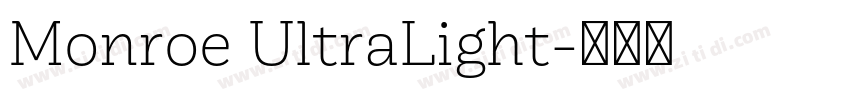 Monroe UltraLight字体转换